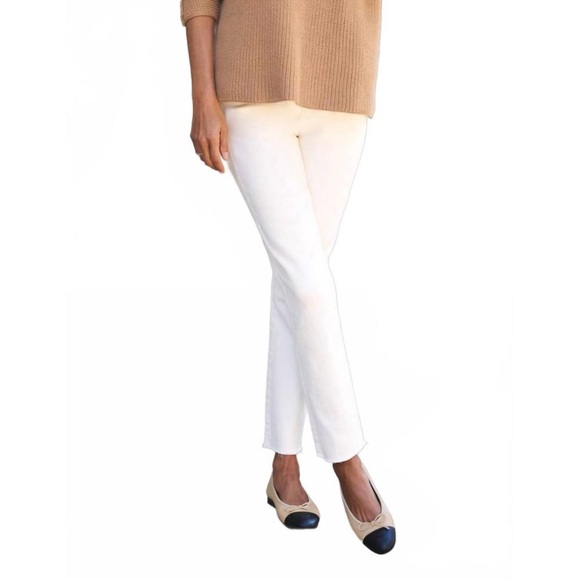 FRANK & EILEEN derry illusion pull-on jean in antique white - Picture 2 of 11